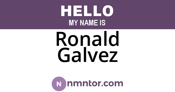 Ronald Galvez