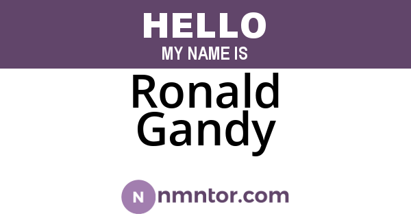 Ronald Gandy