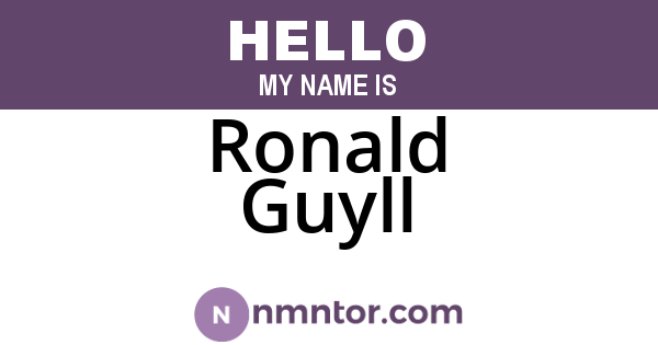 Ronald Guyll