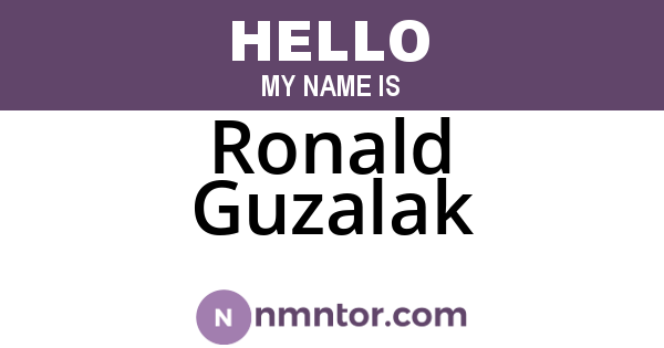 Ronald Guzalak