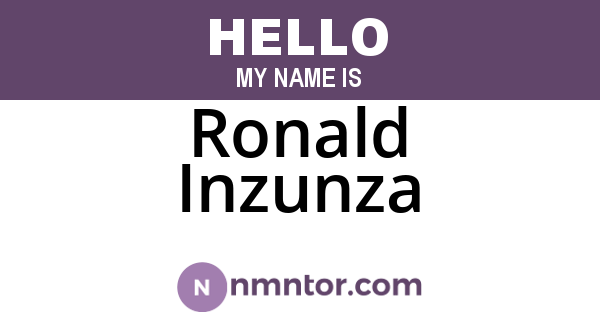 Ronald Inzunza