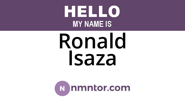 Ronald Isaza