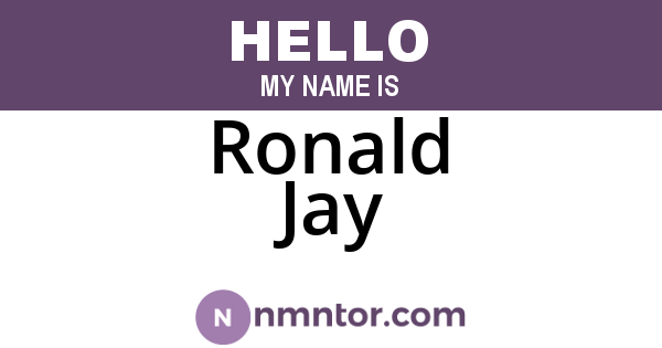 Ronald Jay