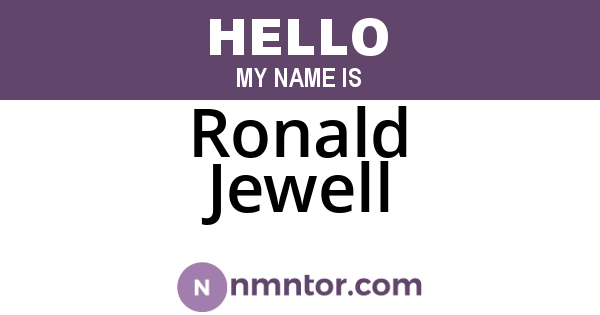 Ronald Jewell