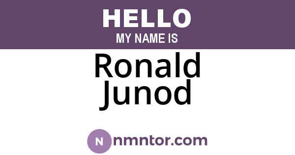 Ronald Junod
