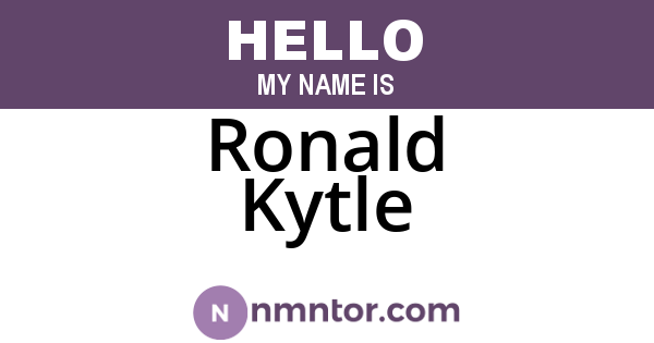 Ronald Kytle