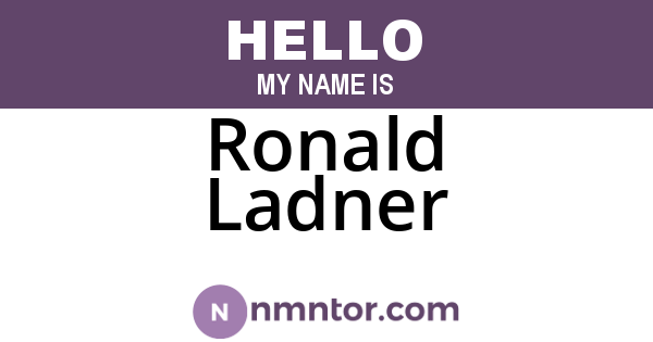Ronald Ladner