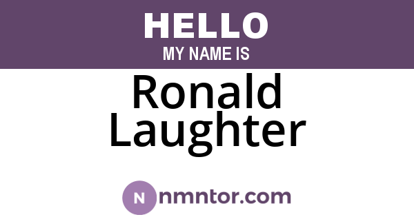 Ronald Laughter