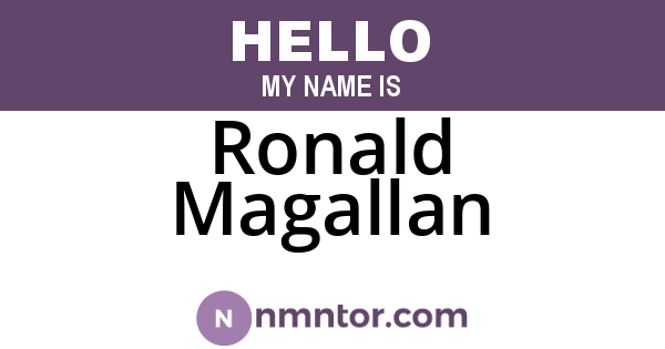Ronald Magallan