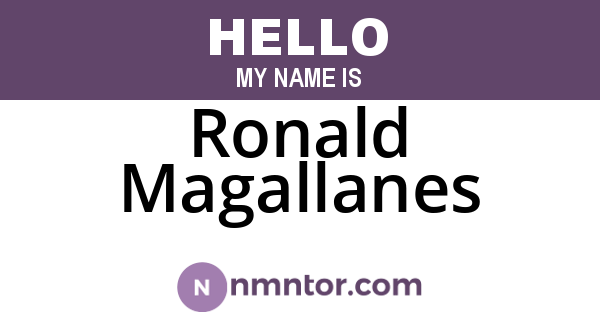 Ronald Magallanes
