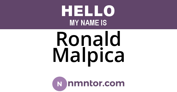 Ronald Malpica