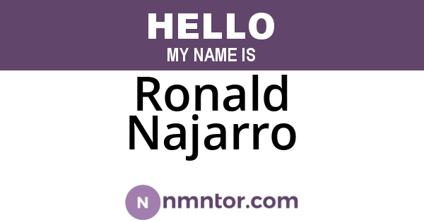 Ronald Najarro