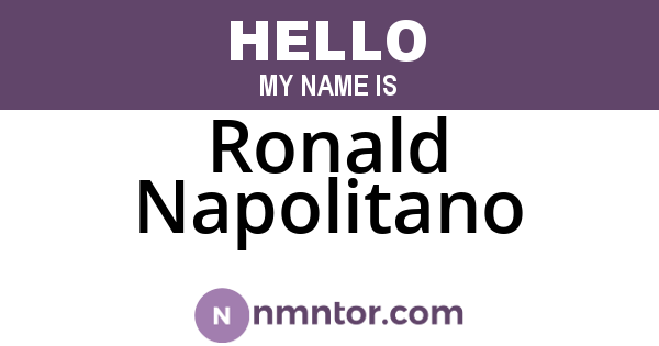 Ronald Napolitano