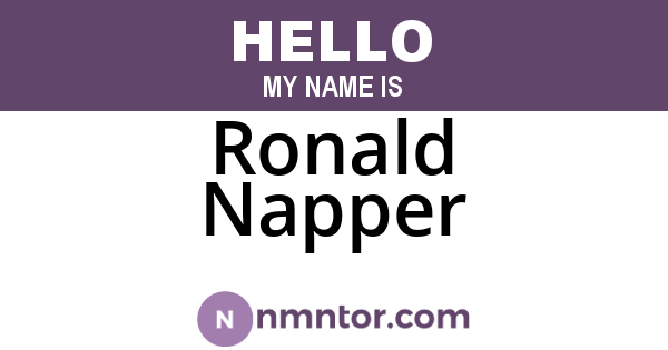 Ronald Napper