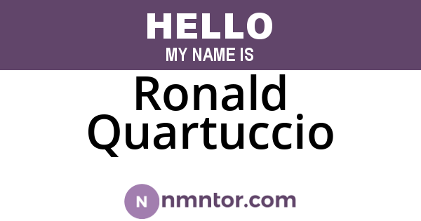 Ronald Quartuccio