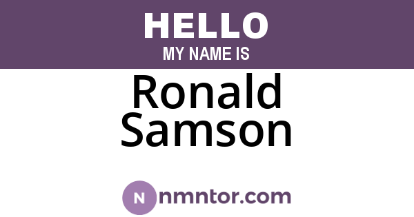 Ronald Samson