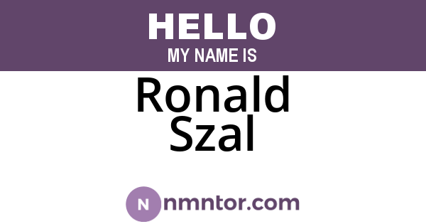 Ronald Szal