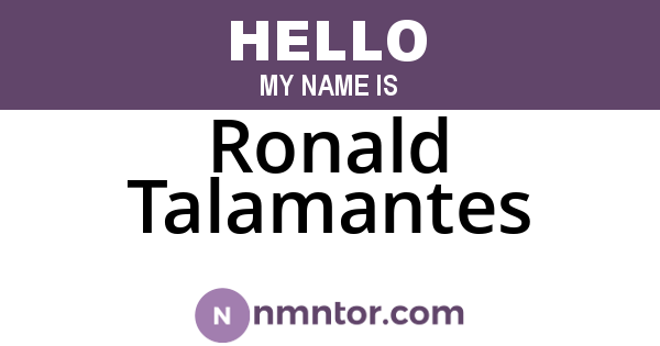 Ronald Talamantes