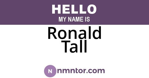 Ronald Tall