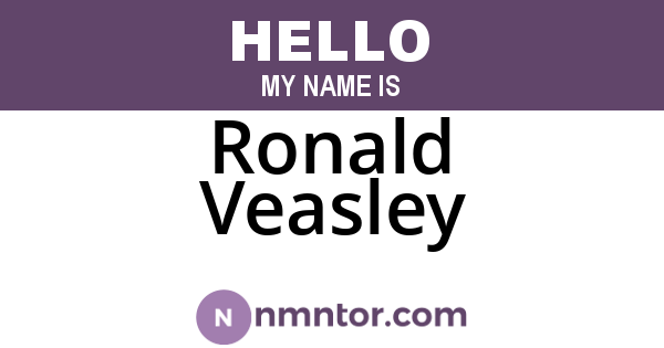Ronald Veasley