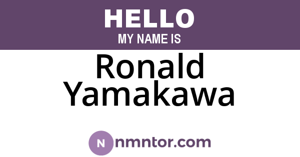 Ronald Yamakawa
