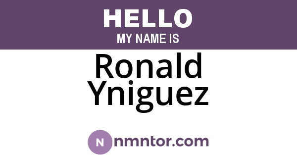 Ronald Yniguez