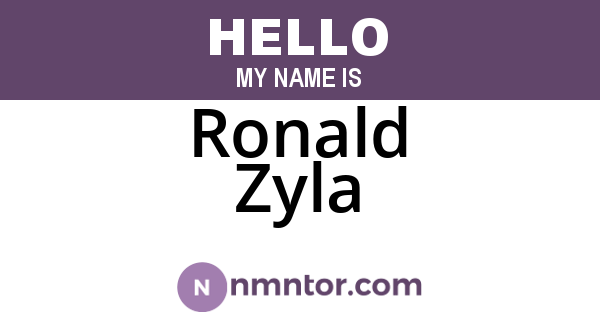 Ronald Zyla