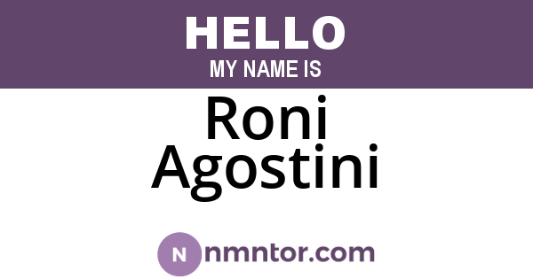 Roni Agostini