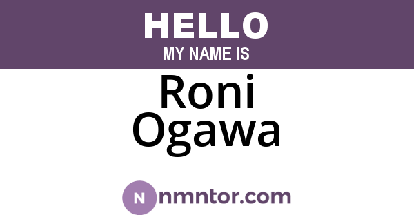 Roni Ogawa