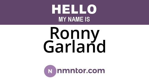 Ronny Garland
