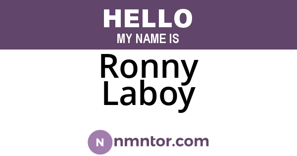 Ronny Laboy