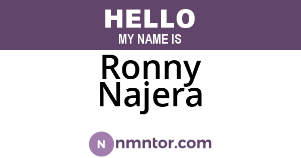 Ronny Najera