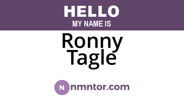Ronny Tagle