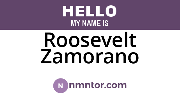 Roosevelt Zamorano