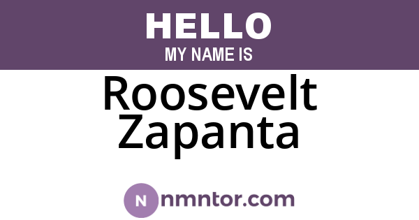 Roosevelt Zapanta