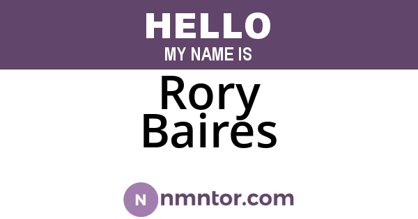 Rory Baires