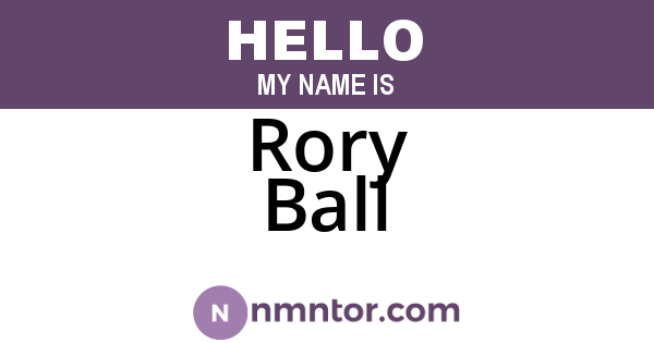 Rory Ball