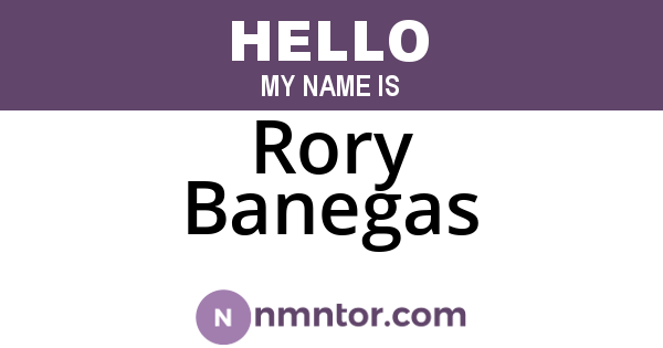 Rory Banegas