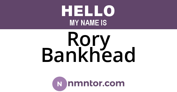 Rory Bankhead