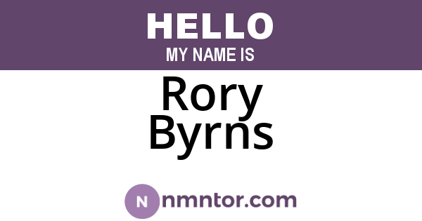 Rory Byrns