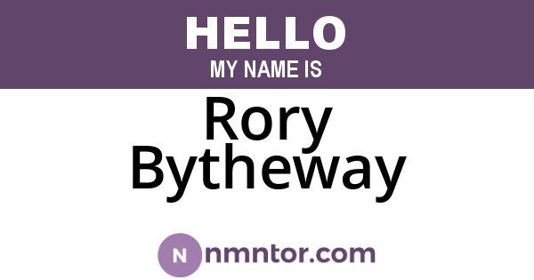 Rory Bytheway