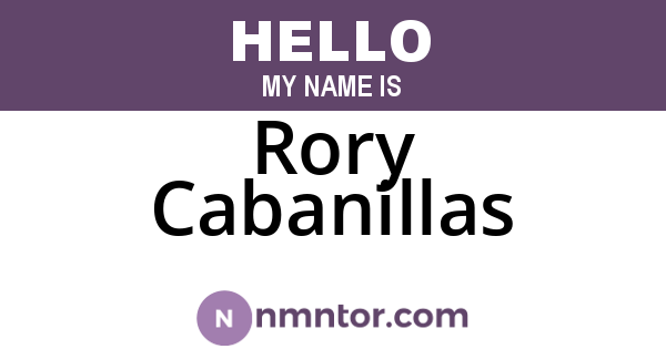 Rory Cabanillas