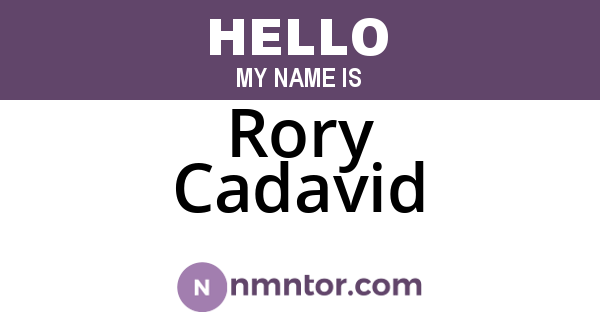Rory Cadavid