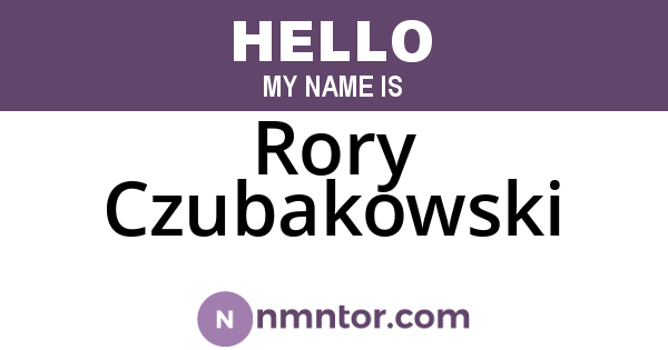 Rory Czubakowski