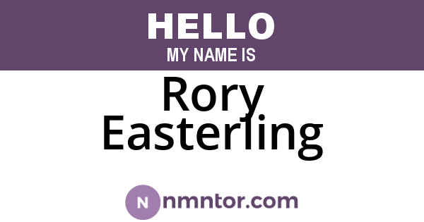 Rory Easterling