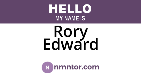 Rory Edward