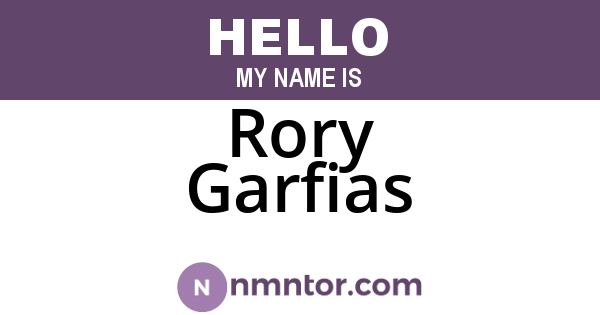 Rory Garfias
