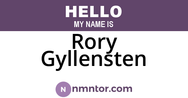 Rory Gyllensten