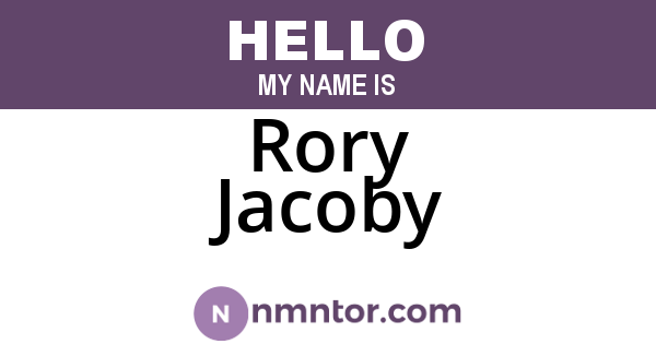 Rory Jacoby