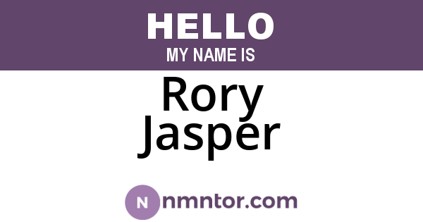 Rory Jasper